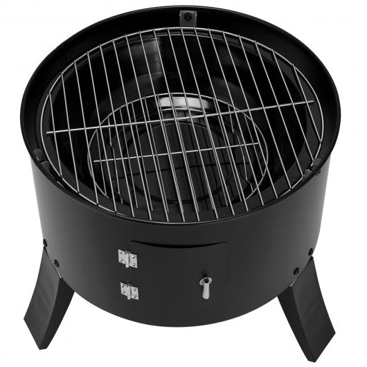 3 in 1 BBQ Charcoal Smoke Grill Lightweight Camping Garden