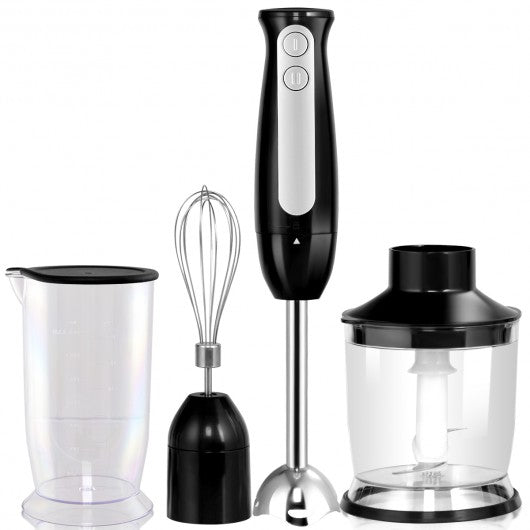 4-in-1 Immersion Hand Blender Mixer Processor Handheld Set Dual Speed