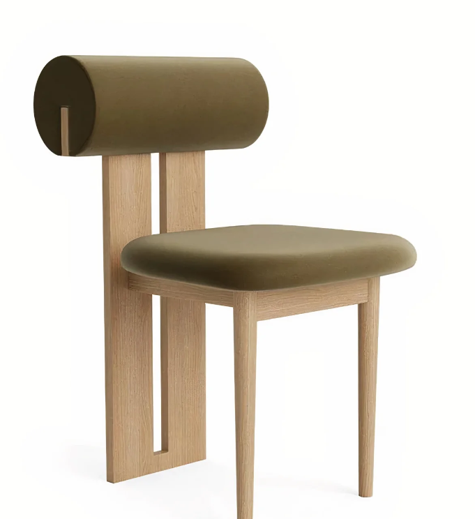 KONO CHAIR Army Green and Oak