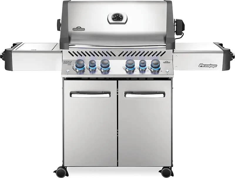 Prestige 500 RSIB with Infrared Side & Rear Burners , Stainless Steel , Propane